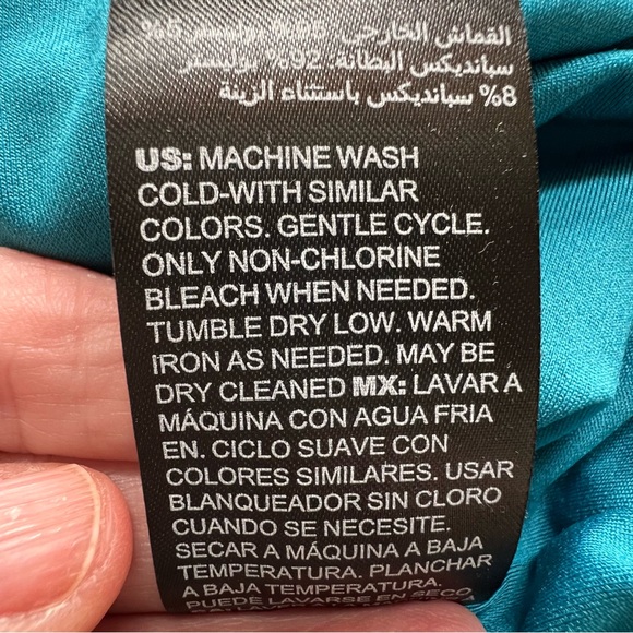 ⭐️ WHBM Keyhole Sleeveless Tank Teal Blue Top SMALL - Picture 12 of 13